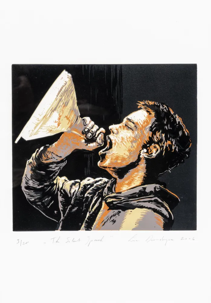 油毡版画 Dondeyne  - Silent Speech