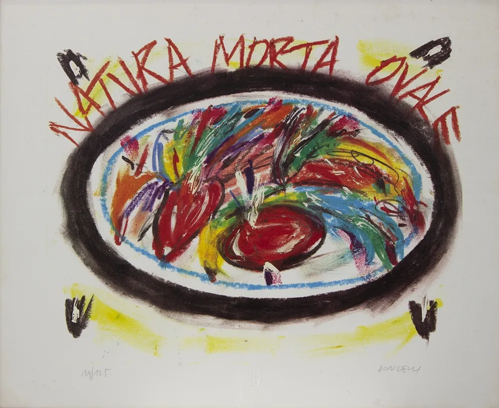 石版画 Donzelli - SENZA TITOLO