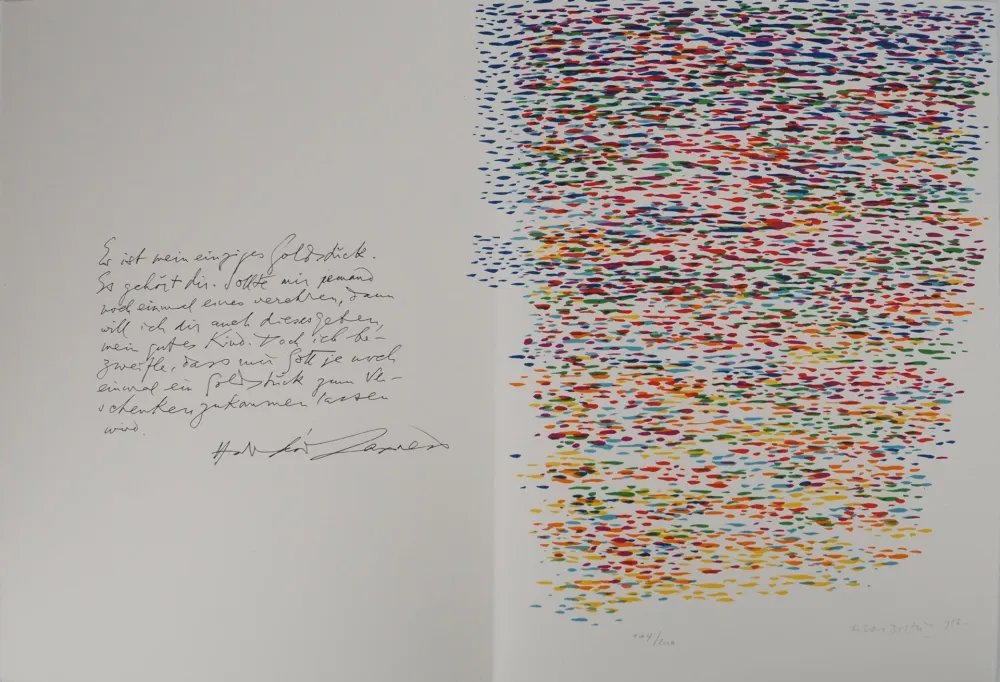 石版画 Dorazio - Composition aux multiples couleurs