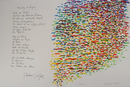 石版画 Dorazio - Composition colorée