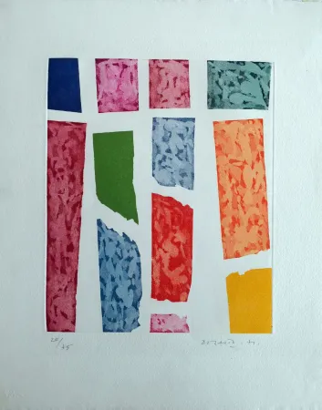 蚀刻版画 Dorazio - Composizione 1