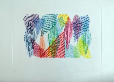 蚀刻版画 Dorazio - Composizione 4