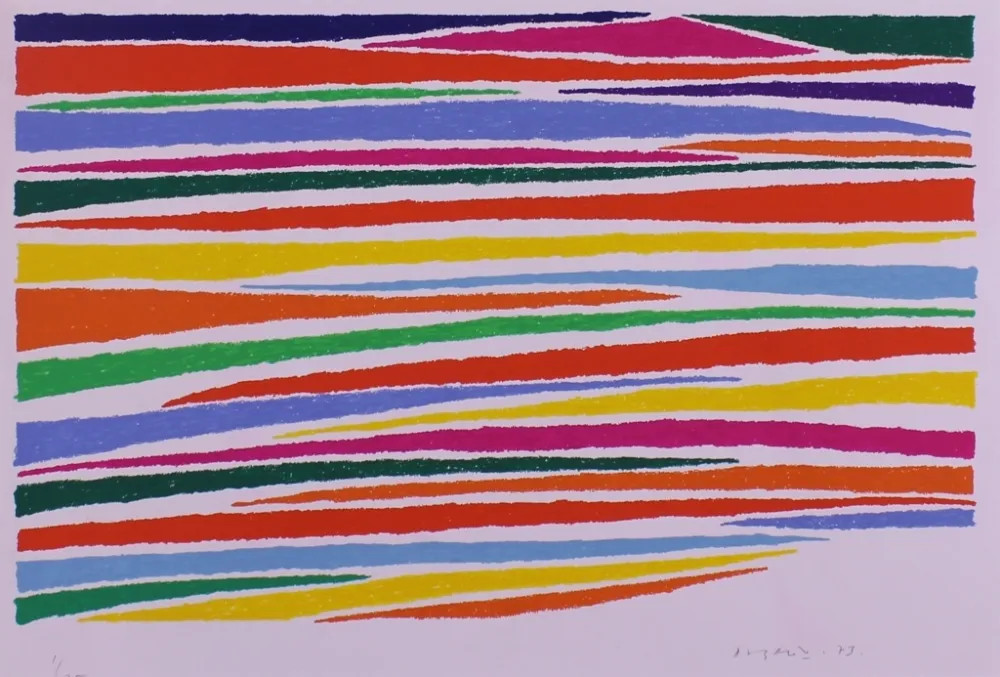 石版画 Dorazio - SENZA TITOLO