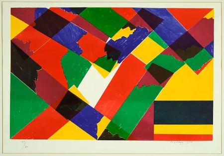 石版画 Dorazio - Senza titolo