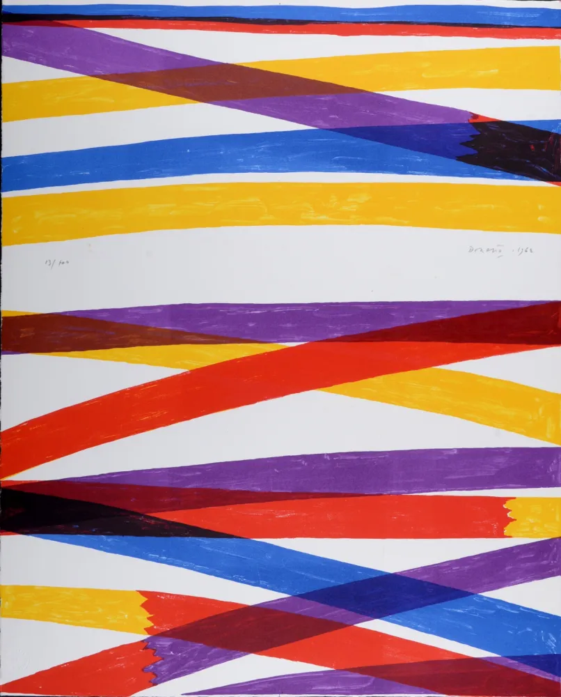 石版画 Dorazio - Senza Titolo - Hand-signed