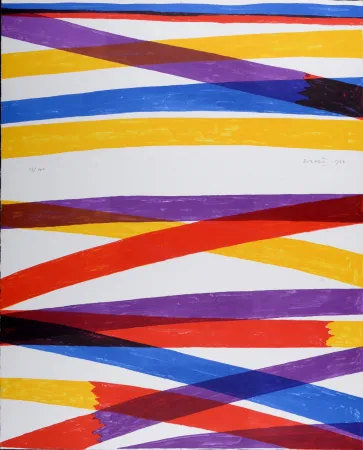 石版画 Dorazio - Senza Titolo - Hand-signed