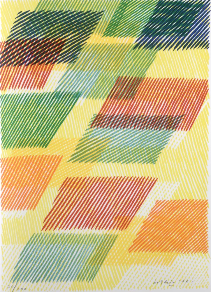 石版画 Dorazio - Un biologiste anxieux, 1987 - Hand-signed