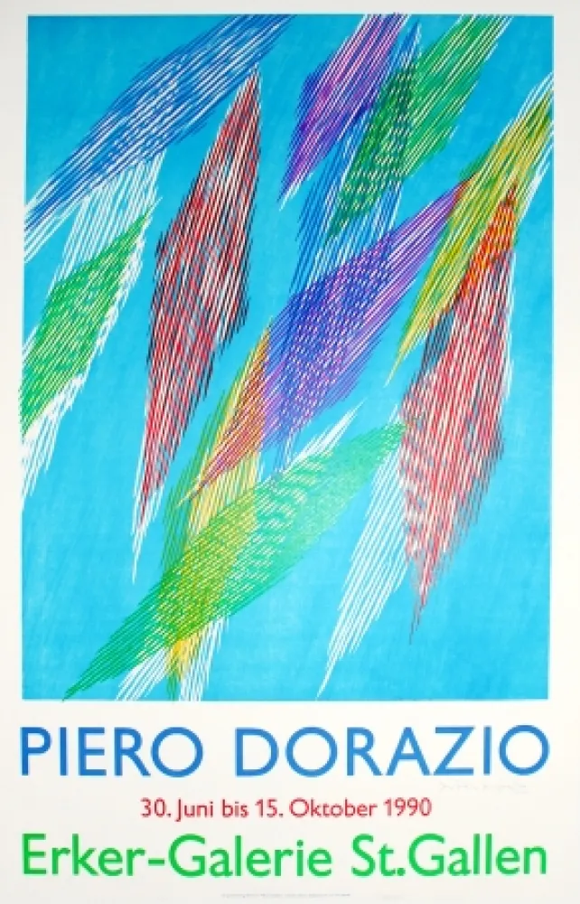 石版画 Dorazio - Untitled (Exhibition poster)