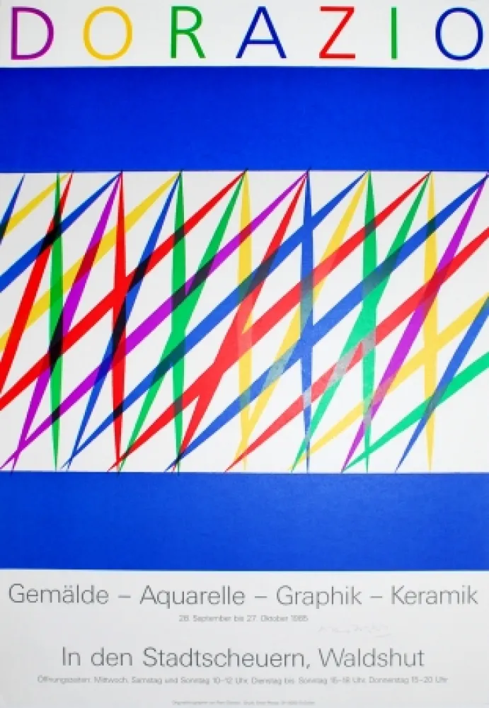 石版画 Dorazio - Untitled (Exhibition poster)