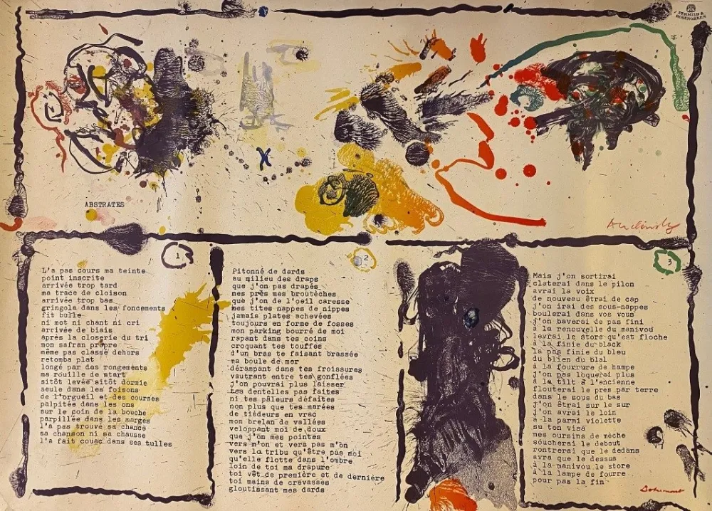 石版画 Dotremont - Abstrates