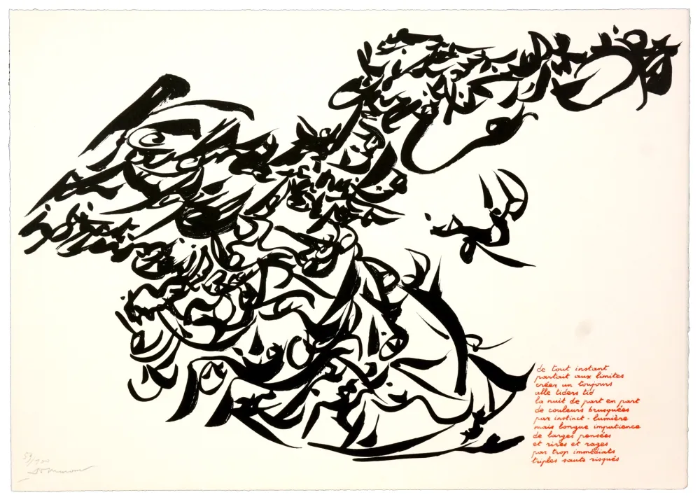 石版画 Dotremont - Pour Jorn