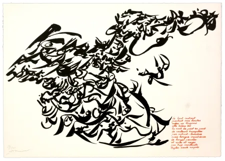 石版画 Dotremont - Pour Jorn