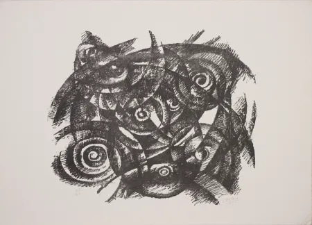 石版画 Dottori - Ritmo astrale