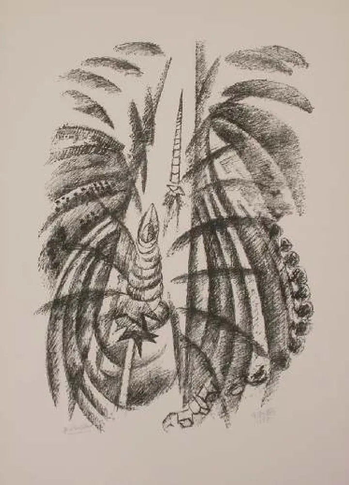 石版画 Dottori - SENZA TITOLO