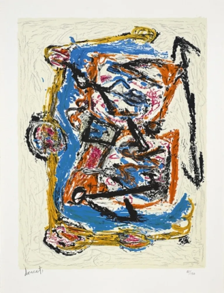 石版画 Doucet - Croisée familiale