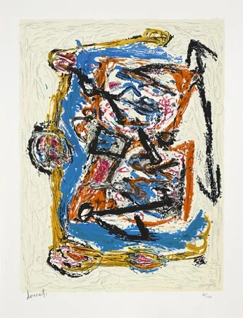 石版画 Doucet - Croisée familiale