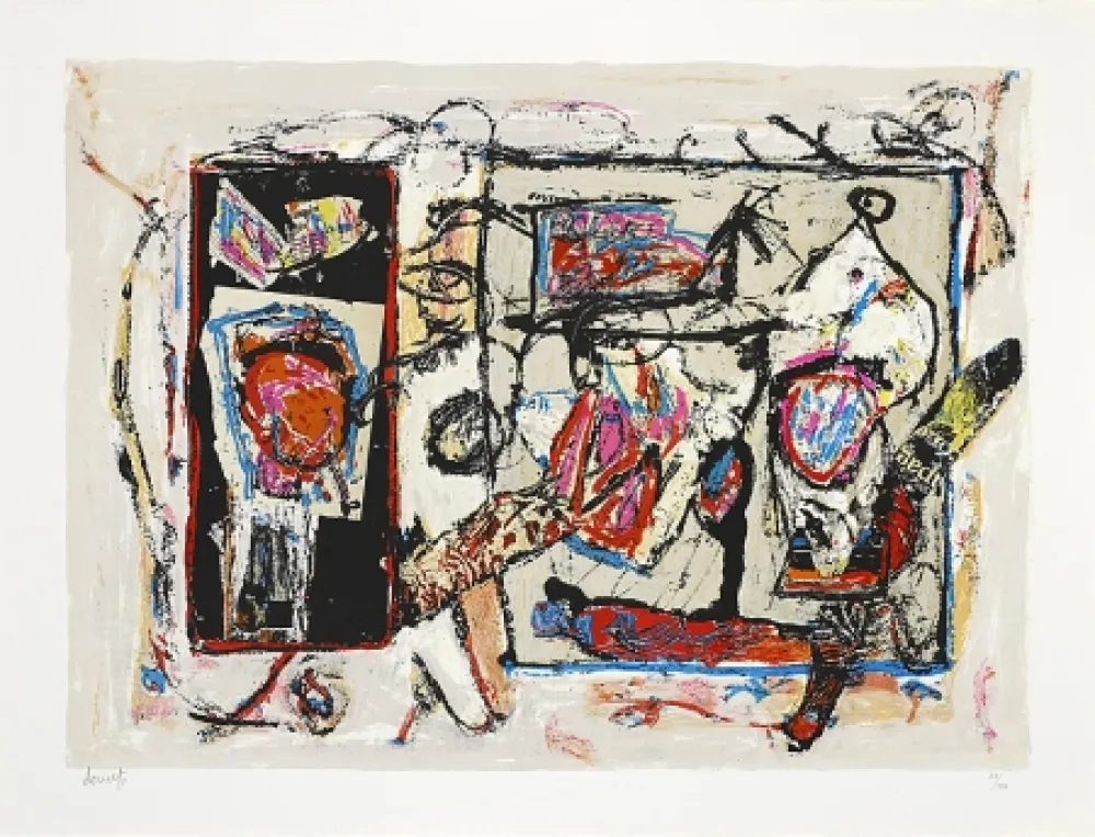 石版画 Doucet - Rivages-visages-paysages du Sepik