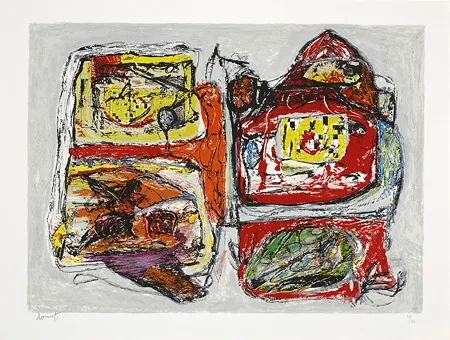 石版画 Doucet - Rivages-visages-paysages du Sepik