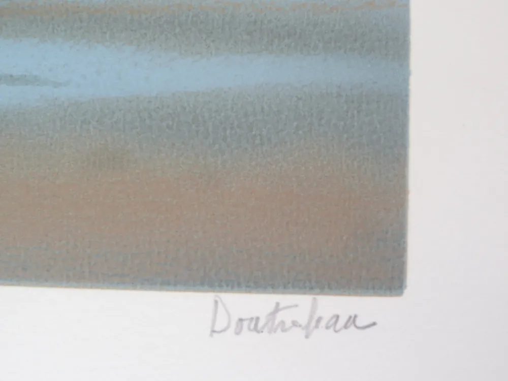 石版画 Doutreleau - La vague