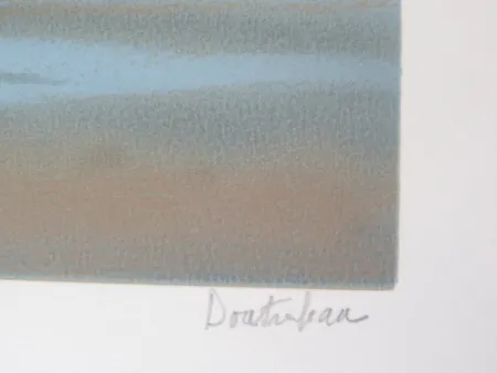 石版画 Doutreleau - La vague