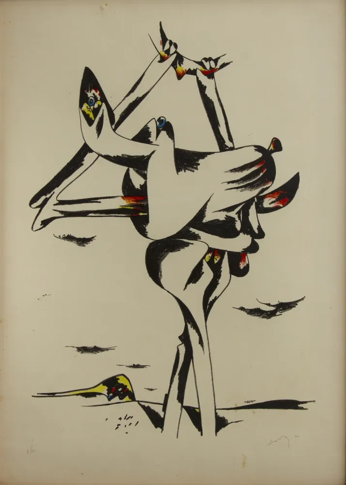 石版画 Dova  - SENZA TITOLO