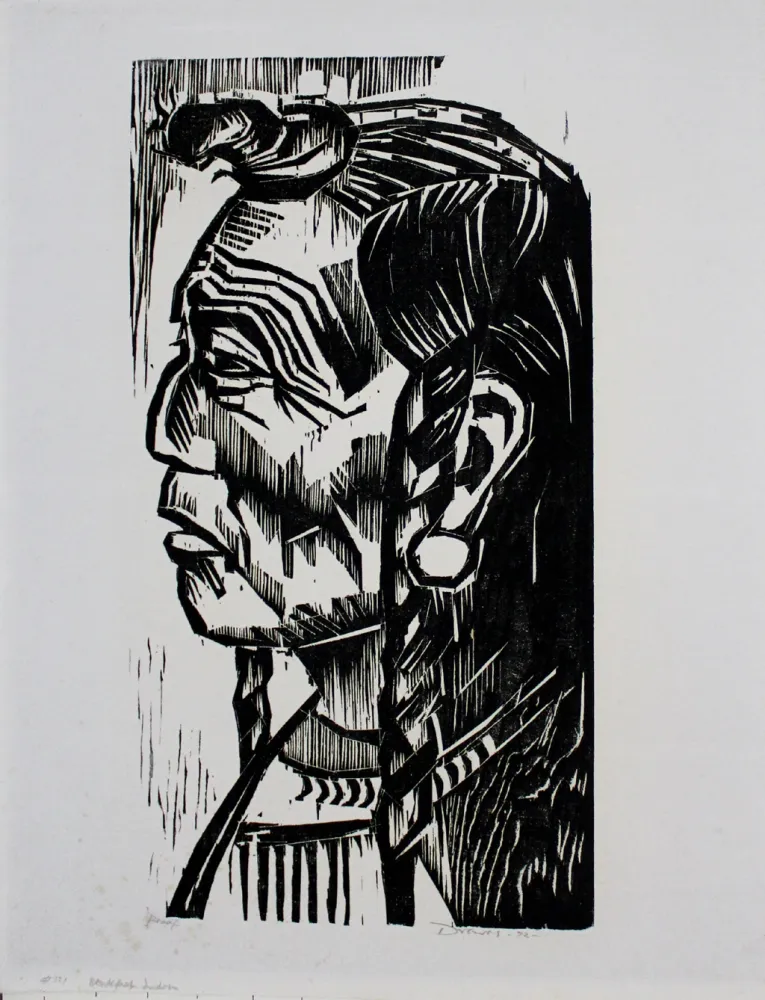 木刻 Drewes - Blackfoot