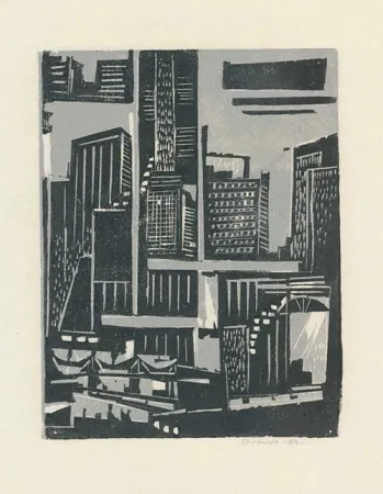 木刻 Drewes - New York