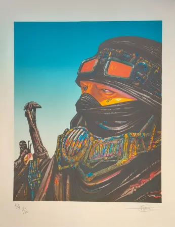 石版画 Druillet - Touareg  SALAMMBO