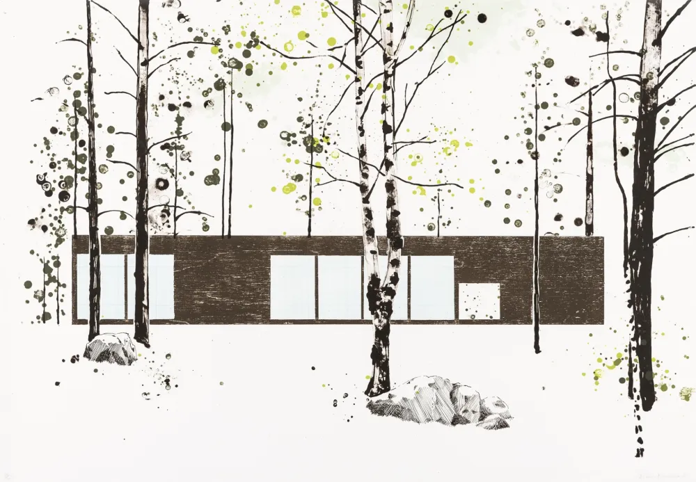 石版画 Drummond - Experimental House for Marimekko