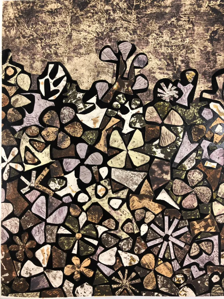 镂版印刷 Dubuffet - Jardin de quite-vite