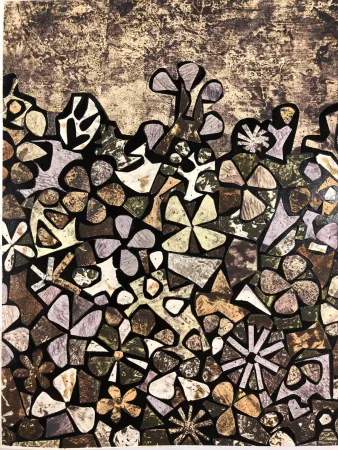 镂版印刷 Dubuffet - Jardin de quite-vite
