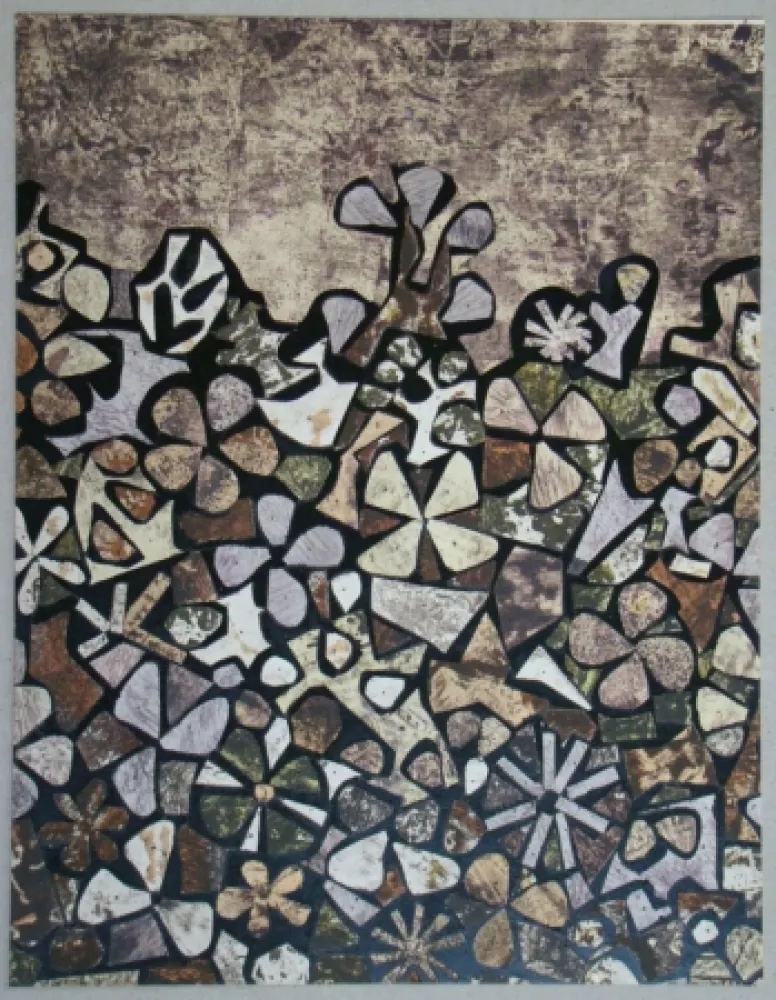 镂版印刷 Dubuffet - Jardin de quite-vite