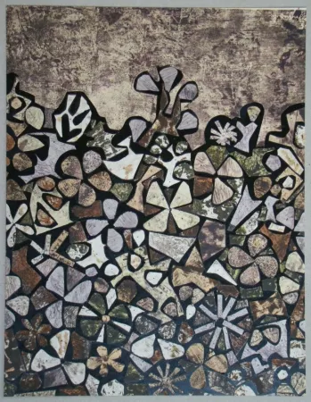 镂版印刷 Dubuffet - Jardin de quite-vite