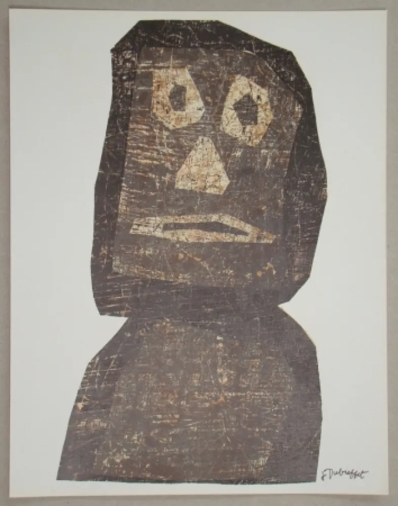 石版画 Dubuffet - Lithographie originale pour XXe Siècle