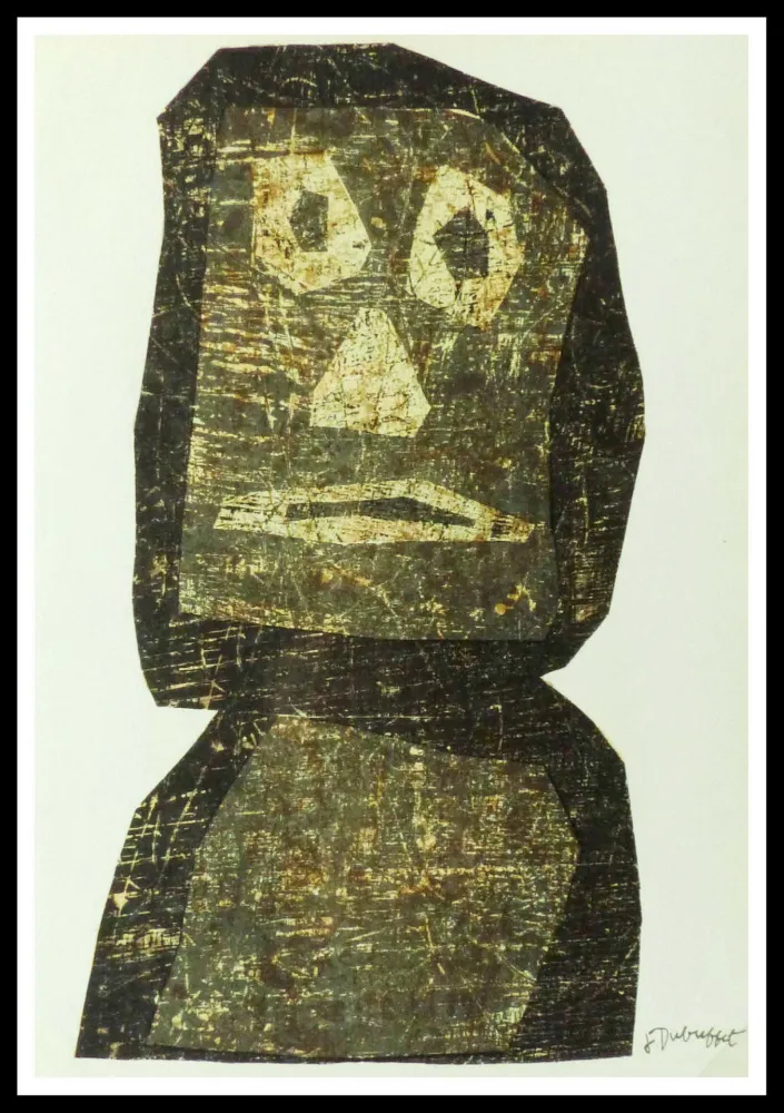 石版画 Dubuffet - TOTEM MOAI