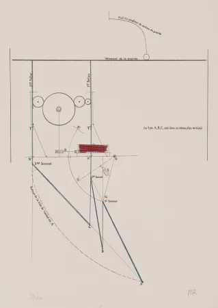 蚀刻版画 Duchamp - Combat de boxe