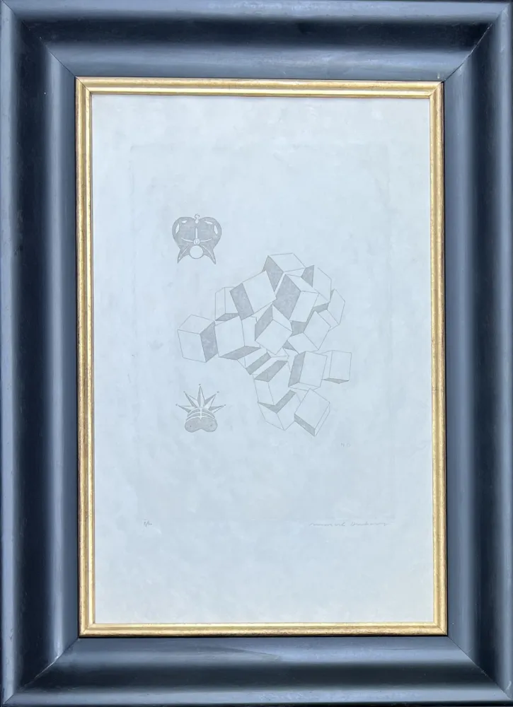 版画 Duchamp - King and Queen