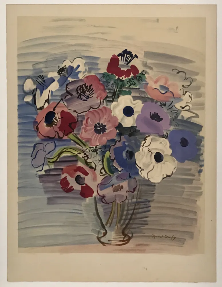 石版画 Dufy - Anemones