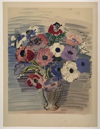 石版画 Dufy - Anemones