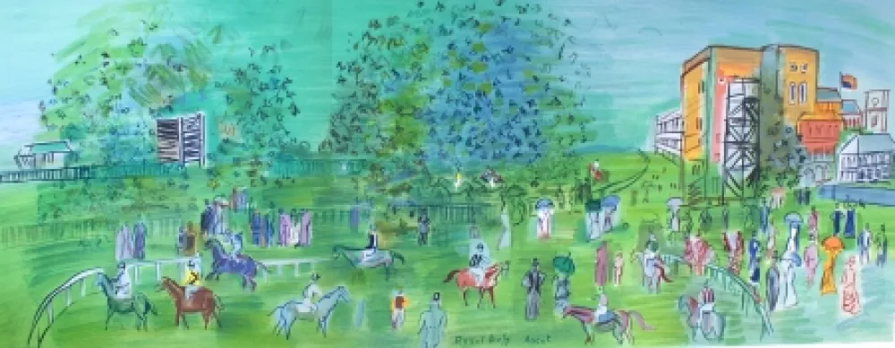 石版画 Dufy - Ascot