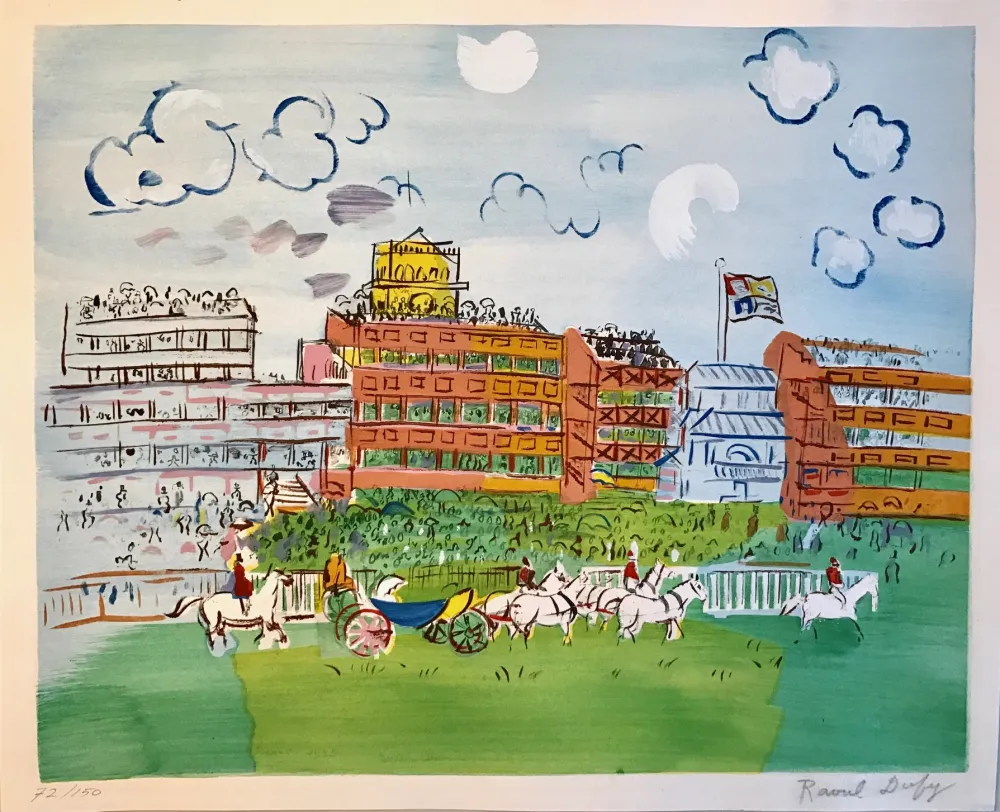石版画 Dufy - Ascot 