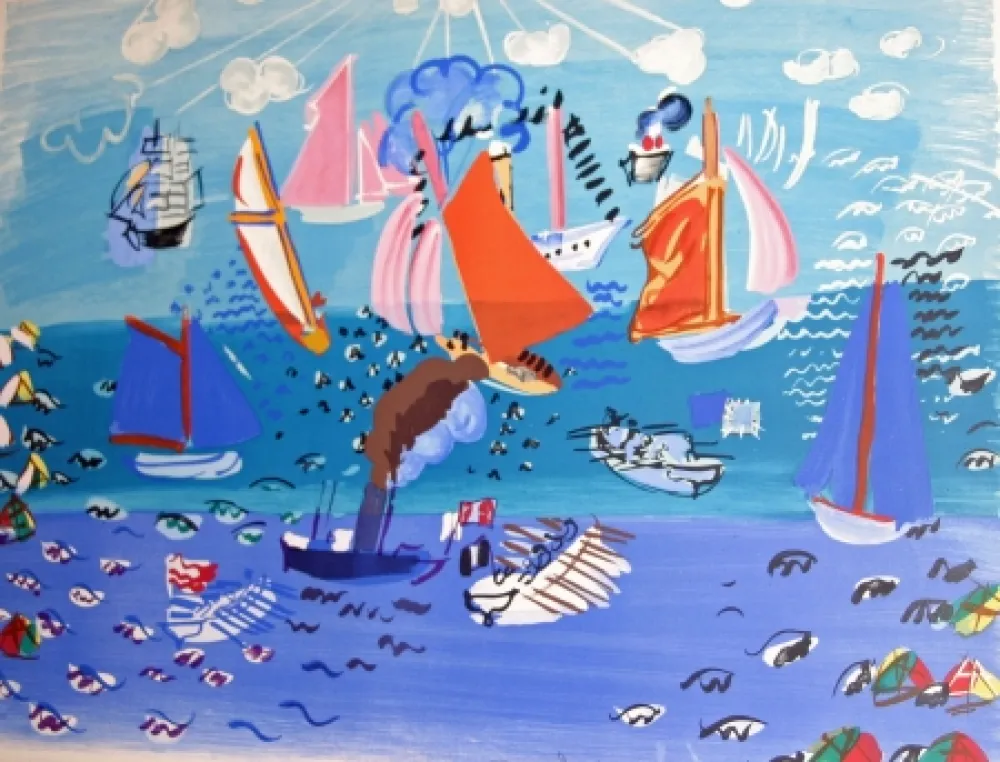 石版画 Dufy - AU port