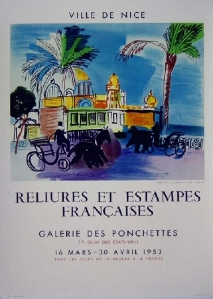 石版画 Dufy - CASINO A NICE