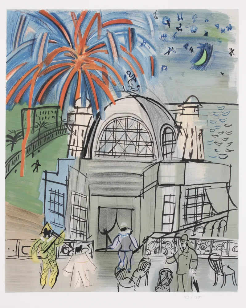 石版画 Dufy - Casino a Nice