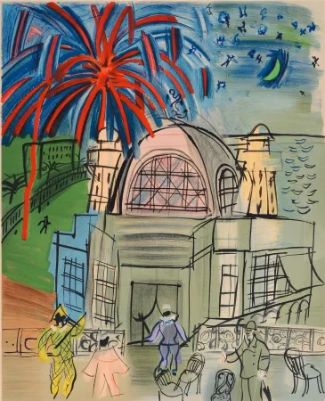 石版画 Dufy - CASINO-NIZZA