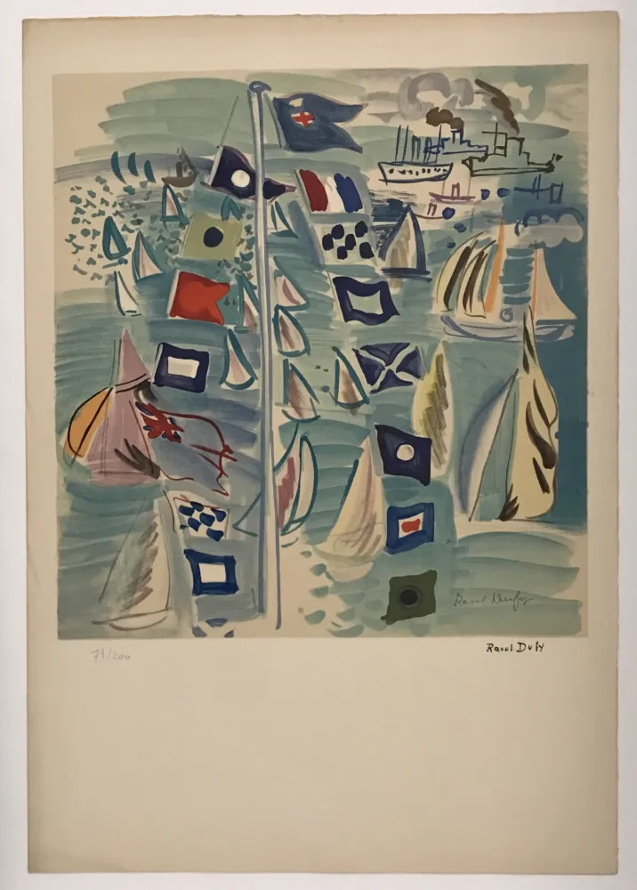 石版画 Dufy - Honfleur