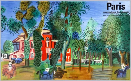 石版画 Dufy - LE PADDOCK À DEAUVILLE (1930/1964)