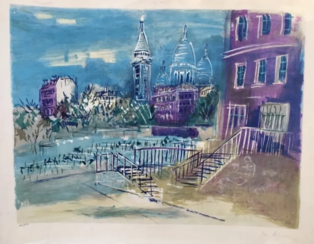 石版画 Dufy - Montmartre