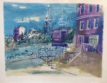 石版画 Dufy - Montmartre