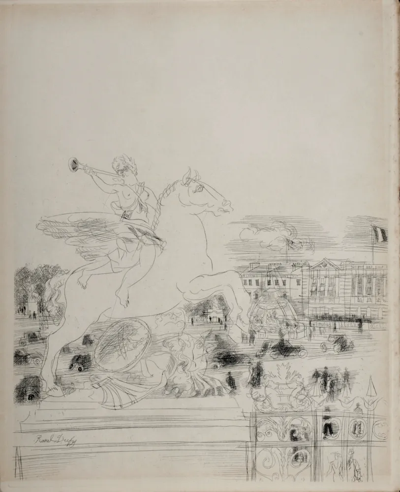 版画 Dufy - Paris 1937 : Mes Champs-Elysées, 1937